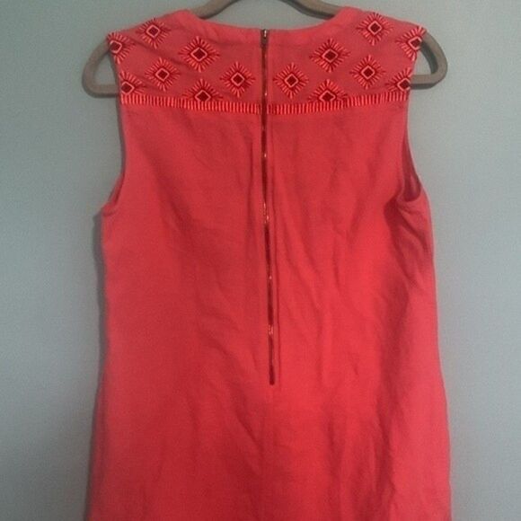 J. Crew Sunburst Embroidered Linen Shift Dress - Picture 6 of 7